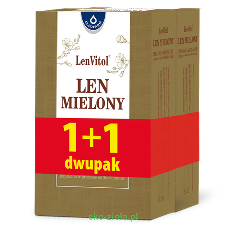 Len mielony 200g+200g