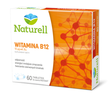 NATURELL WITAMINA B12 x 60 tabletek do ssania