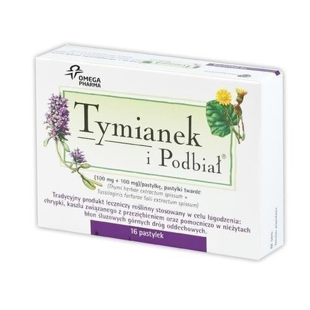 Tymianek i Podbiał x 16 pastylek
