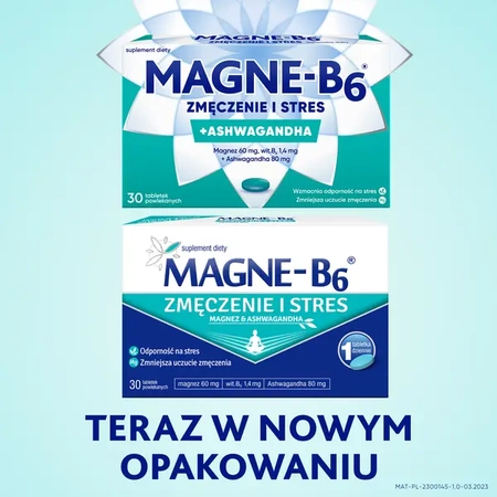 Magne B6 Zmęczenie i Stres x 30 Tabletek Powlekanych  