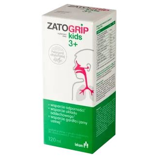 Zatogrip Kids 3+ syrop 120 ml DATA WAŻNOŚCI 31.03.2026