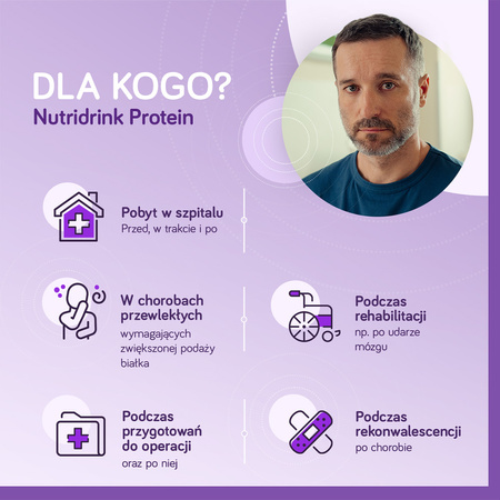 Nutridrink Protein o smaku truskawkowym 4x125 ml 