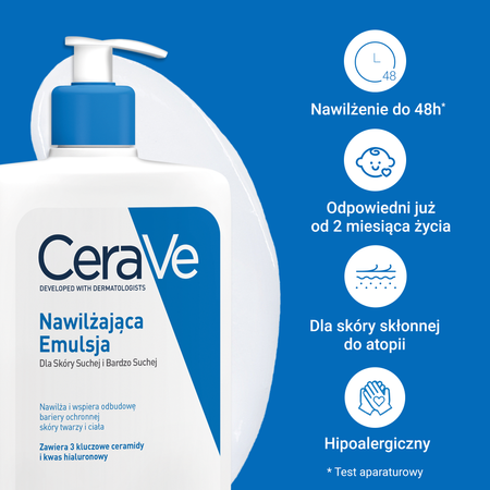 CERAVE Nawilżająca emulsja do skóry suchej  i bardzo suchej 473ml