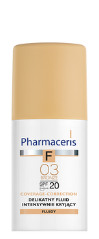 PHARMACERIS F Fluid intensywnie kryjący 03 BRONZ, 30ml
