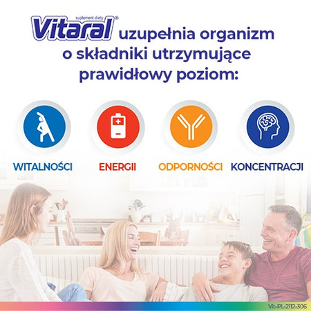 Vitaral zestaw witamin i minerałów 60 tabletek