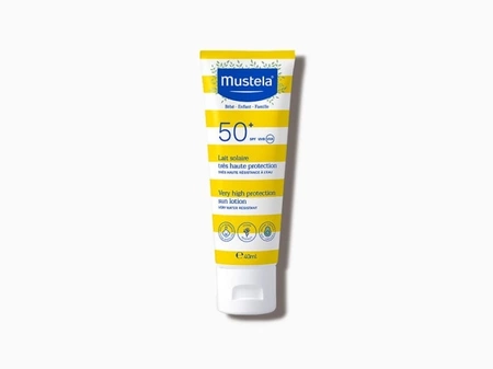 Mustela Mleczko Przeciwsłoneczne Bardzo Wysoka Ochrona Spf 50+ Do Twarzy i Ciała - 40 ml