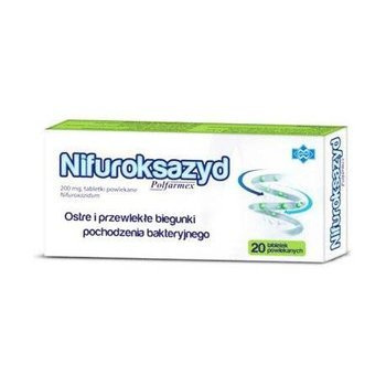 NIFUROKSAZYD POLFARMEX  200 mg x 12 tabletek powlekanych