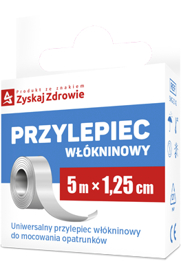 ZYSKAJ ZDROWIE PRZYLEPIEC WŁÓKNINOWY 5m x 1,25cm - 1 sztuka