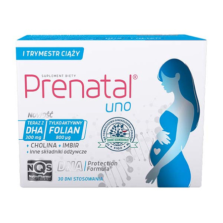Prenatal UNO – planowanie i 1. trymestr ciąży, 30 kapsułek