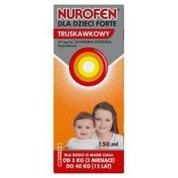 Nurofen dla dzieci Forte zawiesina o smaku truskawkowym 150ml
