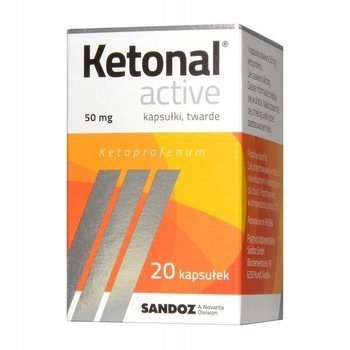 Ketonal active 50mg x 20 kapsułek twardych