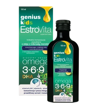 EstroVita Genius Kids, o smaku słodkiej cytryny, 150 ml