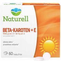 NATURELL Beta-karoten + E  60 tabletek