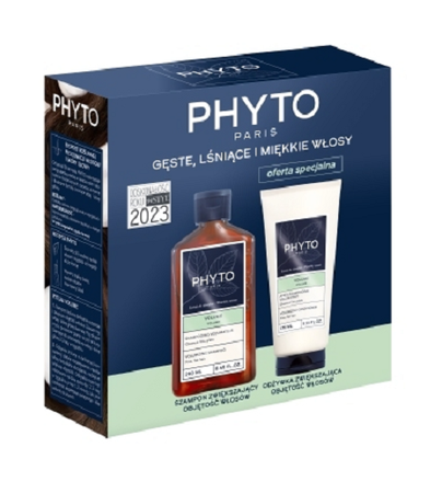 Phyto Volume Zestaw Szampon zwiększający objętość włosów, 250 ml + Odżywka zwiększająca objętość, 175 ml