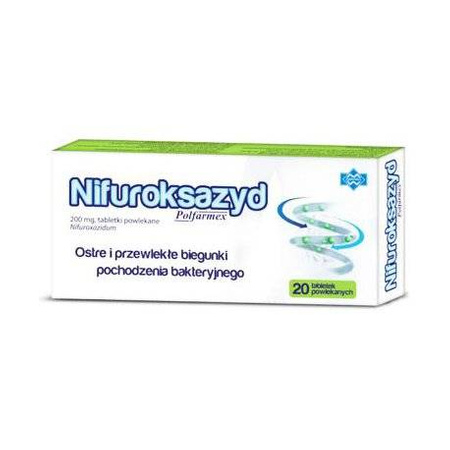 NIFUROKSAZYD POLFARMEX  200 mg x 12 tabletek powlekanych