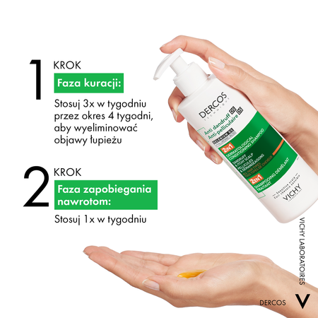 Vichy Dercos DS 2w1 Szampon przeciwłupieżowy z odżywką