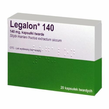 Legalon 140mg 20 kapsułek