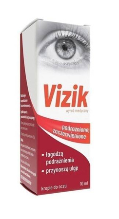 VIZIK Krople na podrażnione i zaczerwienione oczy, 10ml