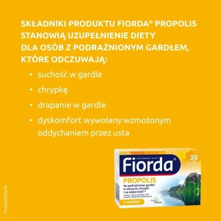 Fiorda propolis 30 pastylek do ssania