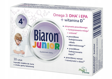 Bioaron Junior, kapsułki miękkie do żucia, 30 sztuk