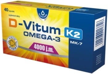 D-Vitum Omega-3 K2 MK-7 4000 j.m. 40 kapsułek