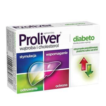 Proliver Diabeto 30 tabletek DATA WAŻNOŚCI 31.03.2026