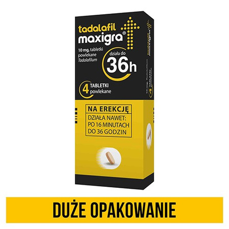 Tadalafil Maxigra tabletki powlekane 10 mg 4 tabletki