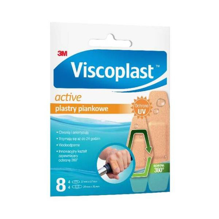 Viscoplast Active, Plastry piankowe, 8 sztuk