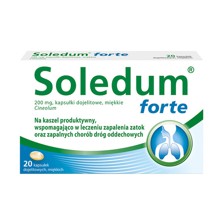 SOLEDUM Forte 200mg x 20 kapsułek dojelitowych miękkich