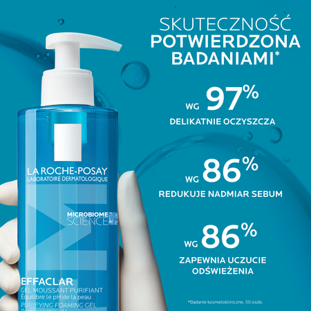 LA ROCHE-POSAY EFFACLAR Żel do skóry tłustej i wrażliwej, 400ml