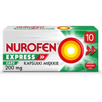 NUROFEN EXPRESS CAPS 200mg, 10 kapsułek miękkich