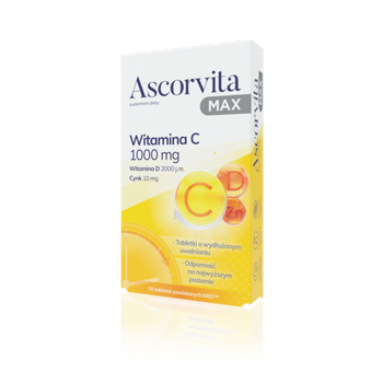 Ascorvita MAX x 30 tabletek powlekanych
