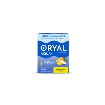 ORYAL Aqua+ Ananas, Kokos, Mango 14 saszetek