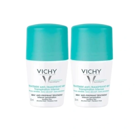 VICHY Anti-Transpirant 48h Antyperspirant Roll-on 2 × 50 ml