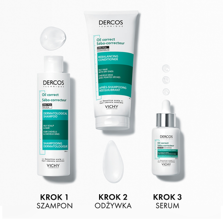 Szampon dermatologiczny Vichy Dercos Technique Oil Control Shampoo do włosów przetłuszczających się 200 ml