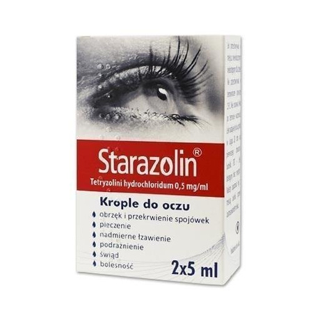 STARAZOLIN 0,5 mg/ml krople do oczu 2 x 5ml