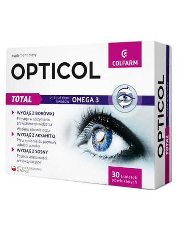 Opticol Total x 30 tabletek powlekanych 