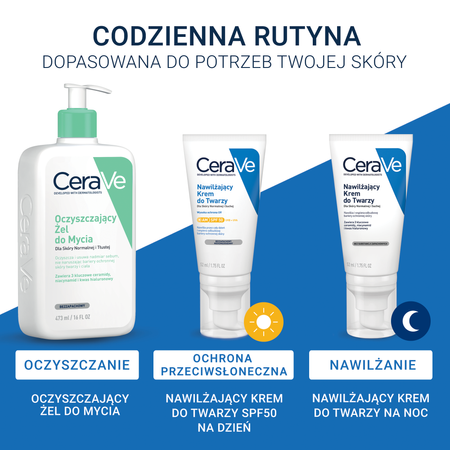 CERAVE Nawilżający krem do twarzy SPF 50 52ml 