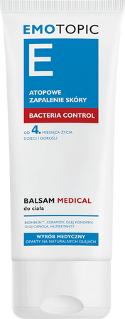 EMOTOPIC Bacteria Control Balsam Medical do ciała, 200 ml 