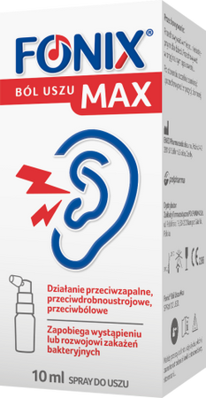 Fonix Ból Uszu Max spray do uszu 10 ml