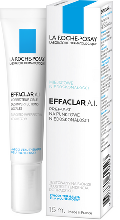 LA ROCHE-POSAY EFFACLAR A.I. Krem punktowy na zmiany trądzikowe, 15ml