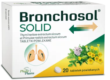 Bronchosol Solid, 20 tabletek powlekanych DATA WAŻNOŚCI 31.12.2025