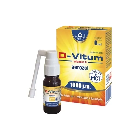 D-Vitum Witamina D 1000 j.m. aerozol, płyn, 6 ml