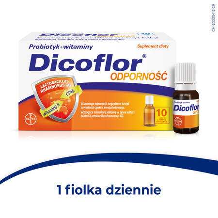 Dicoflor odporność Płyn doustny x 10 fiolek DATA WAŻNOŚCI 31.03.2026