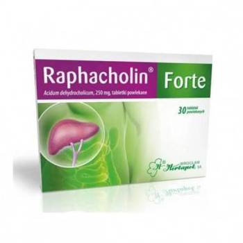 Raphacholin forte 250mg x 30 tabl. powl.