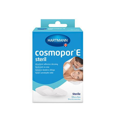 Opatrunek COSMOPOR E 7,2cm x 5cm 5 sztuk