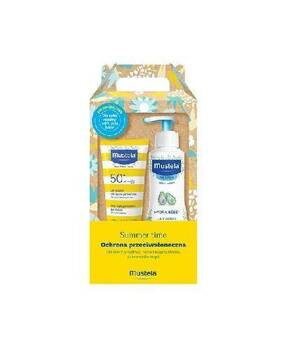 Mustela Summer Time Zestaw Hydra Bebe Mleczko Do Ciała 300ml + Mleczko SPF50+ 100ml