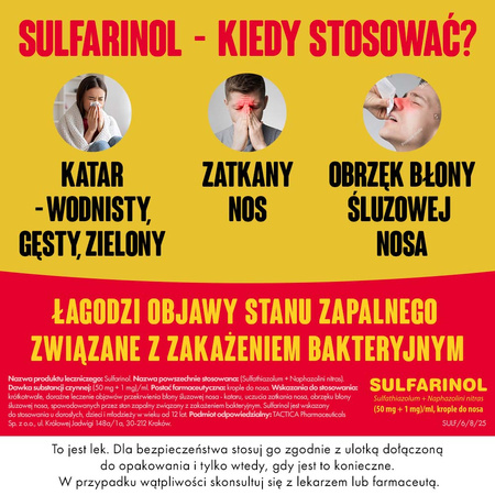 Sulfarinol krople do nosa 20ml