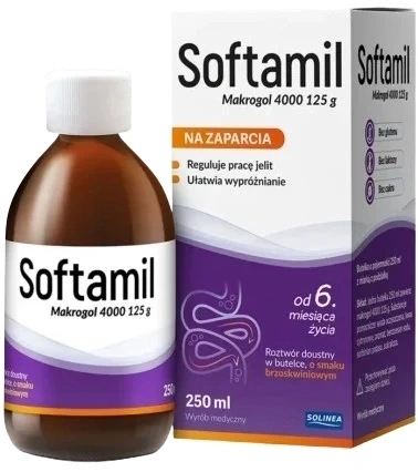 Softamil roztwór doustny o smaku brzoskwiniowym 250 ml