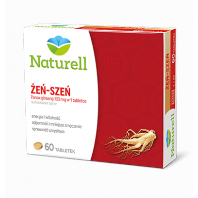NATURELL Żeń-szeń 100mg x 60 tabletek